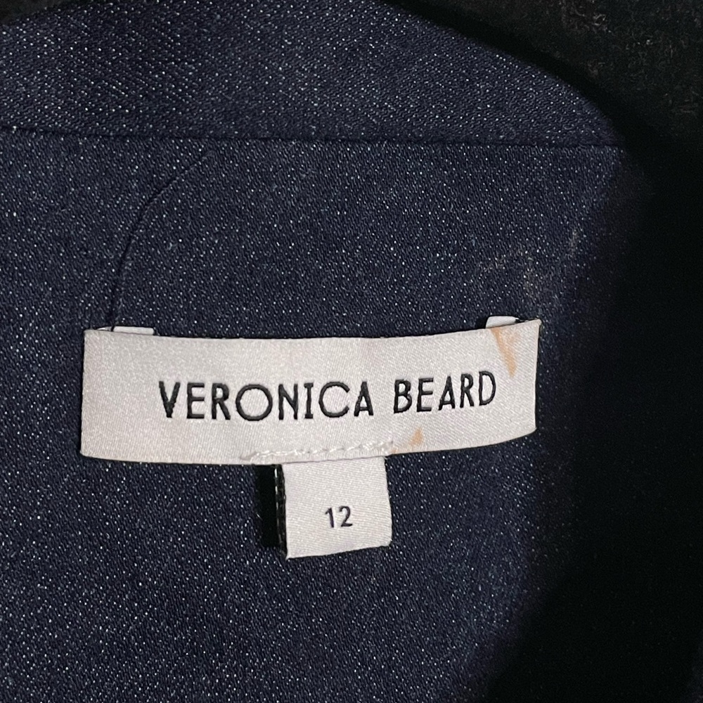 Veronica Beard Serina Denim Minidress in Dark Oxford - Picture 7 of 9